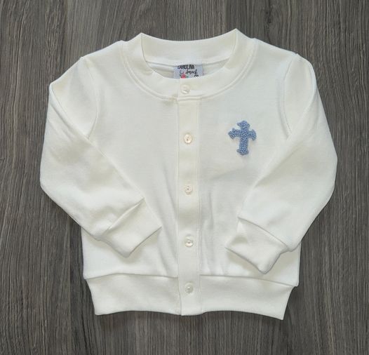 French Knot Cross Cardigan
