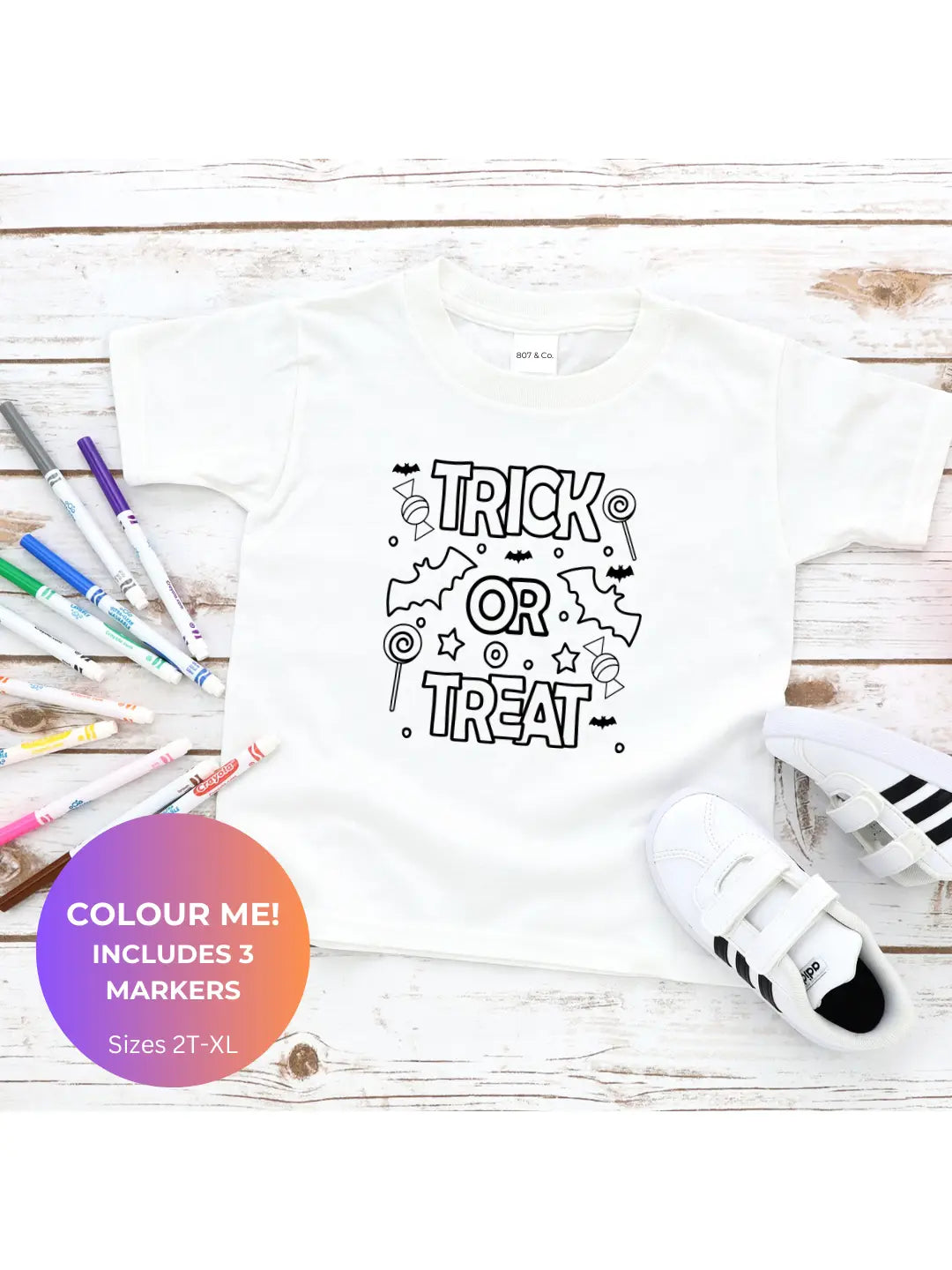 Kids Halloween Coloring Tee