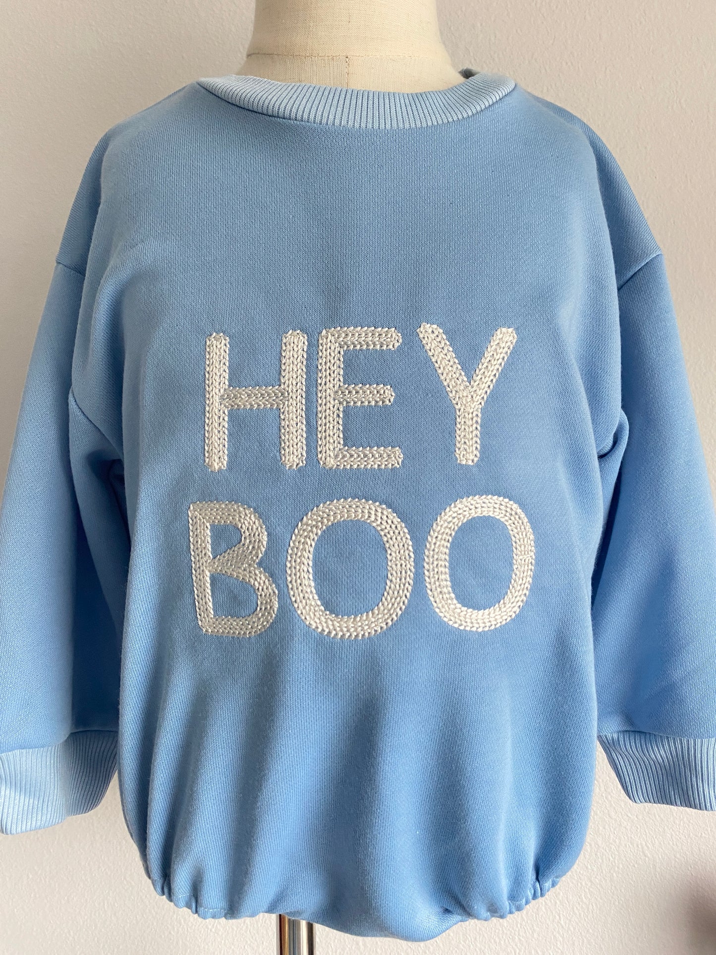 Blue Hey Boo Bubble