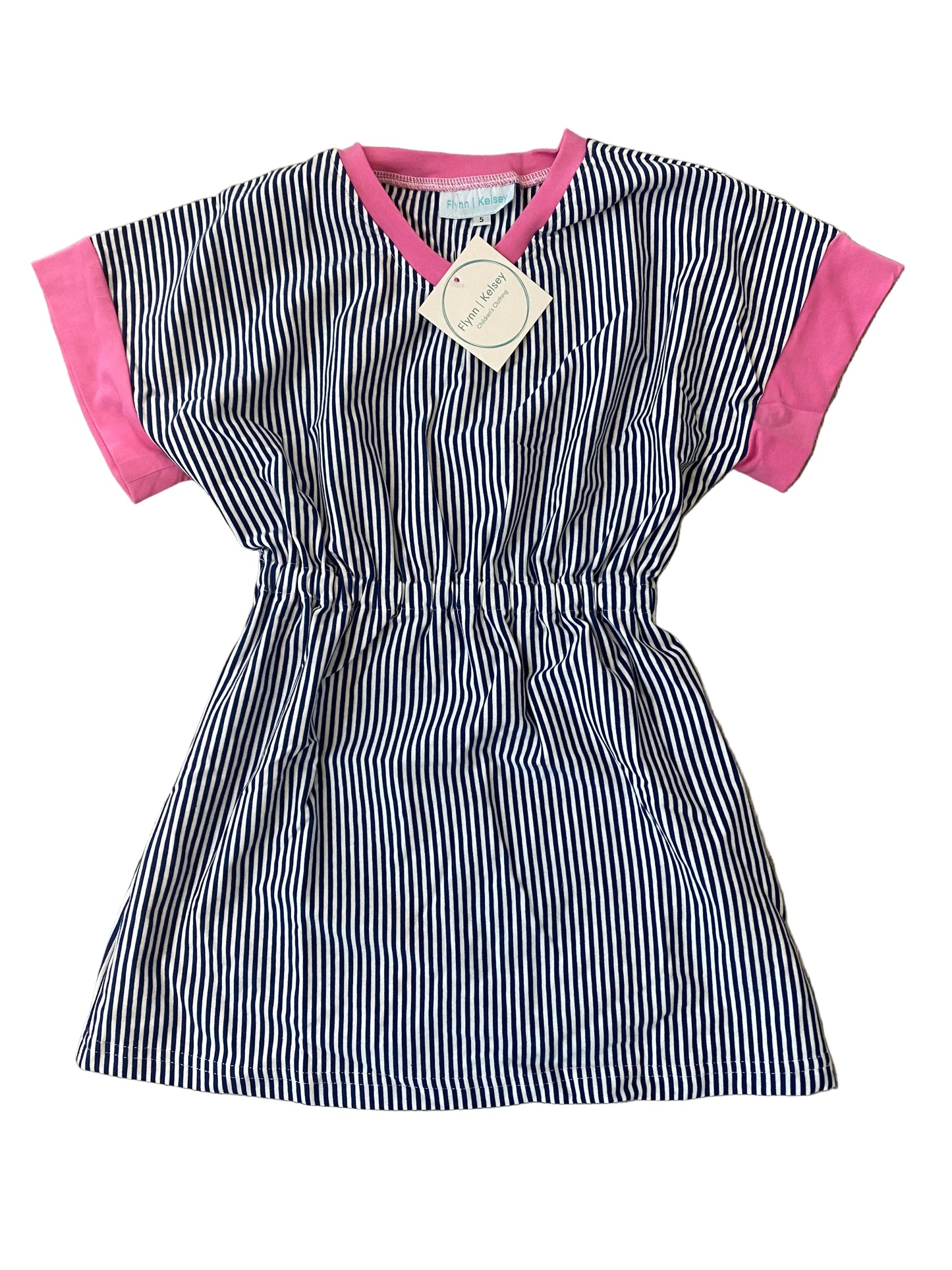 Navy Stripe Womens Dress