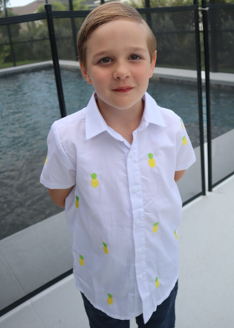 Pineapple Collared Shirt