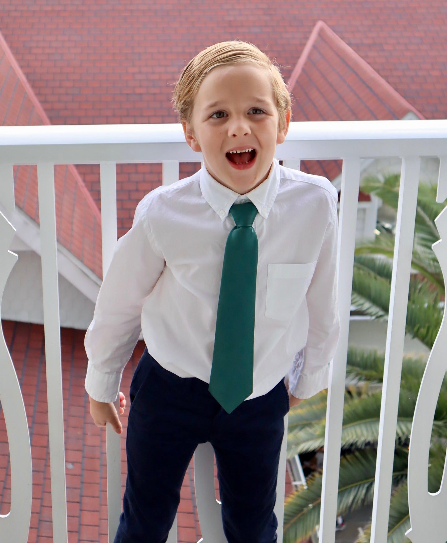 Boy's Pre-Tied Solid Necktie