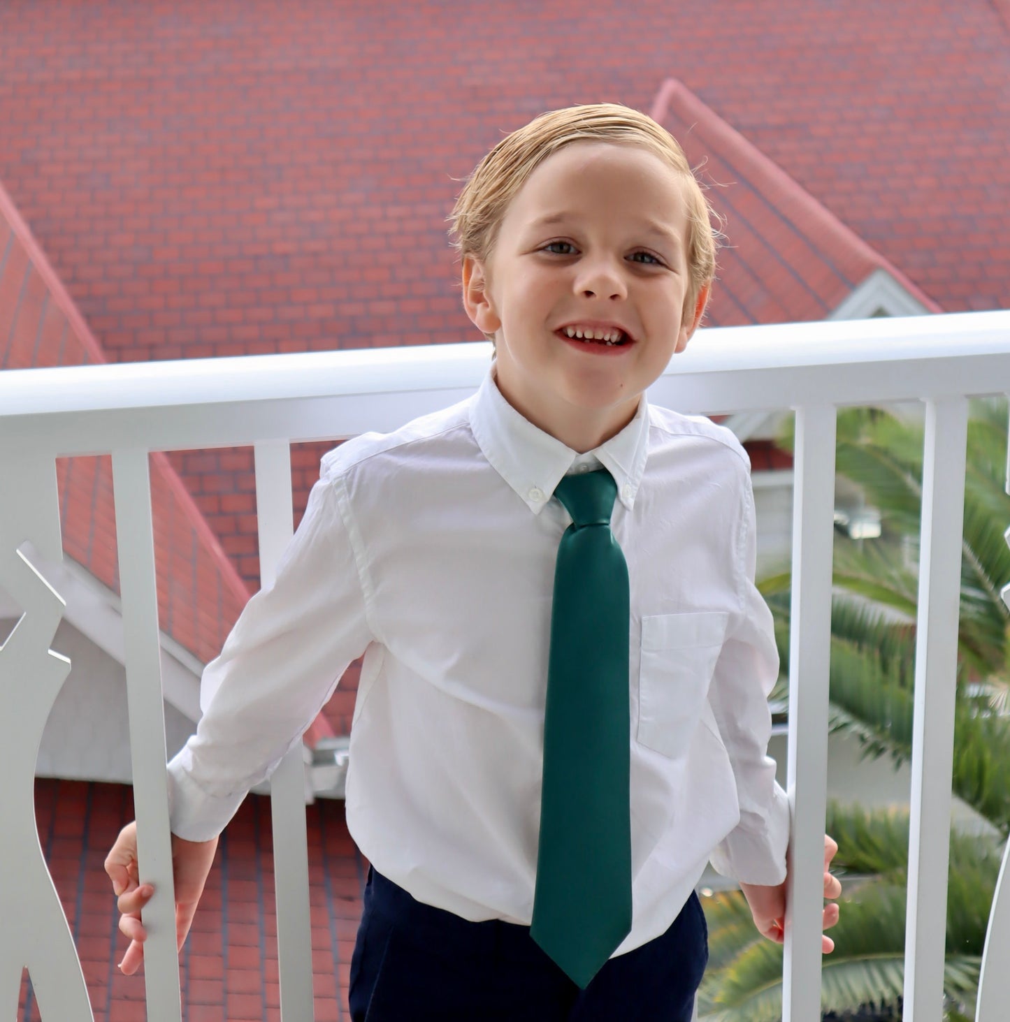 Boy's Pre-Tied Solid Necktie