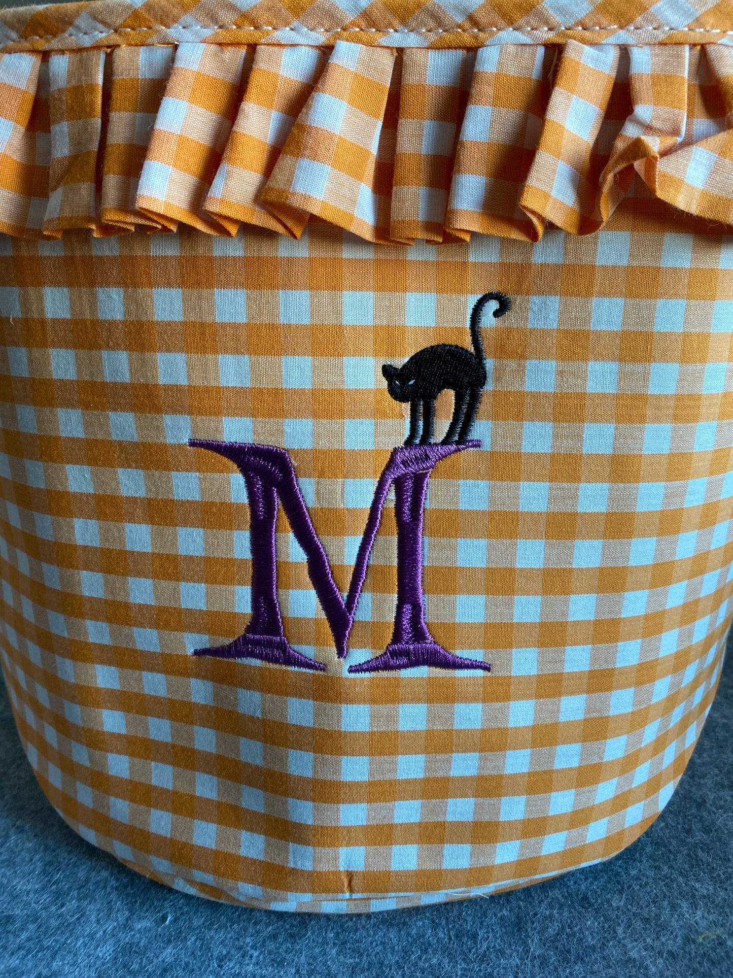 Gingham Halloween Baskets TAT 2 Weeks