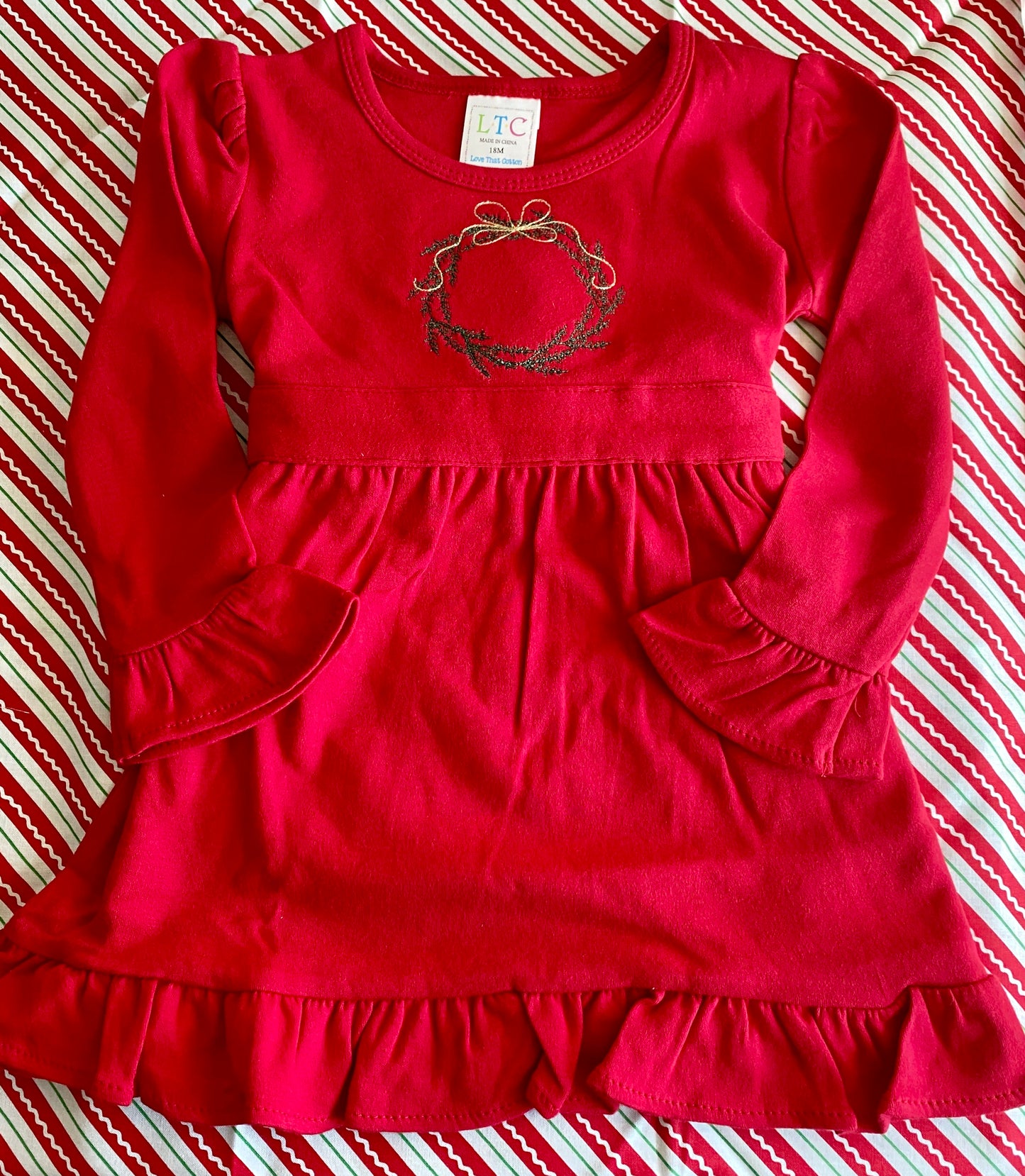 Wreath Embroidered Dress - TAT 2 Weeks