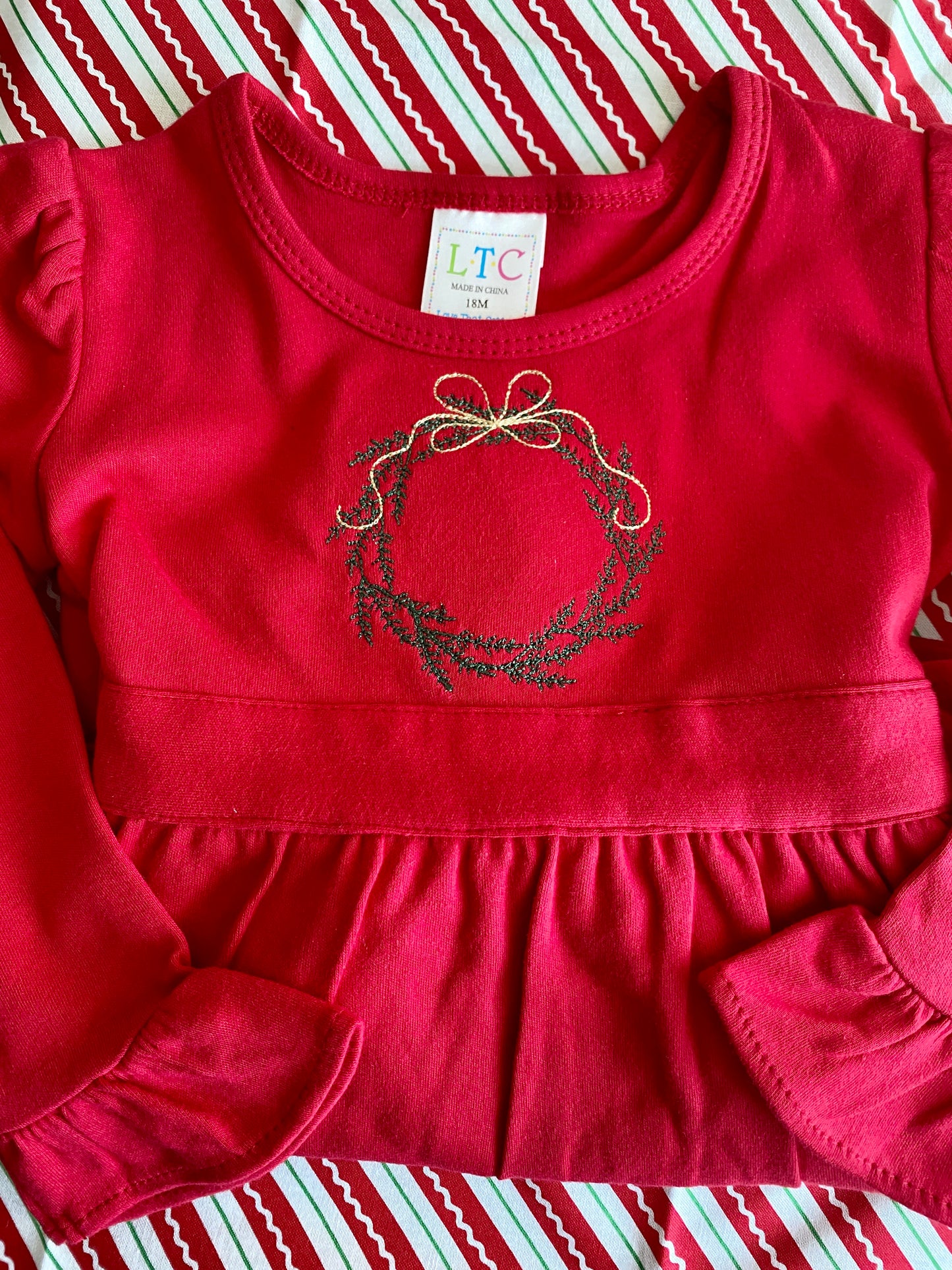 Wreath Embroidered Dress - TAT 2 Weeks