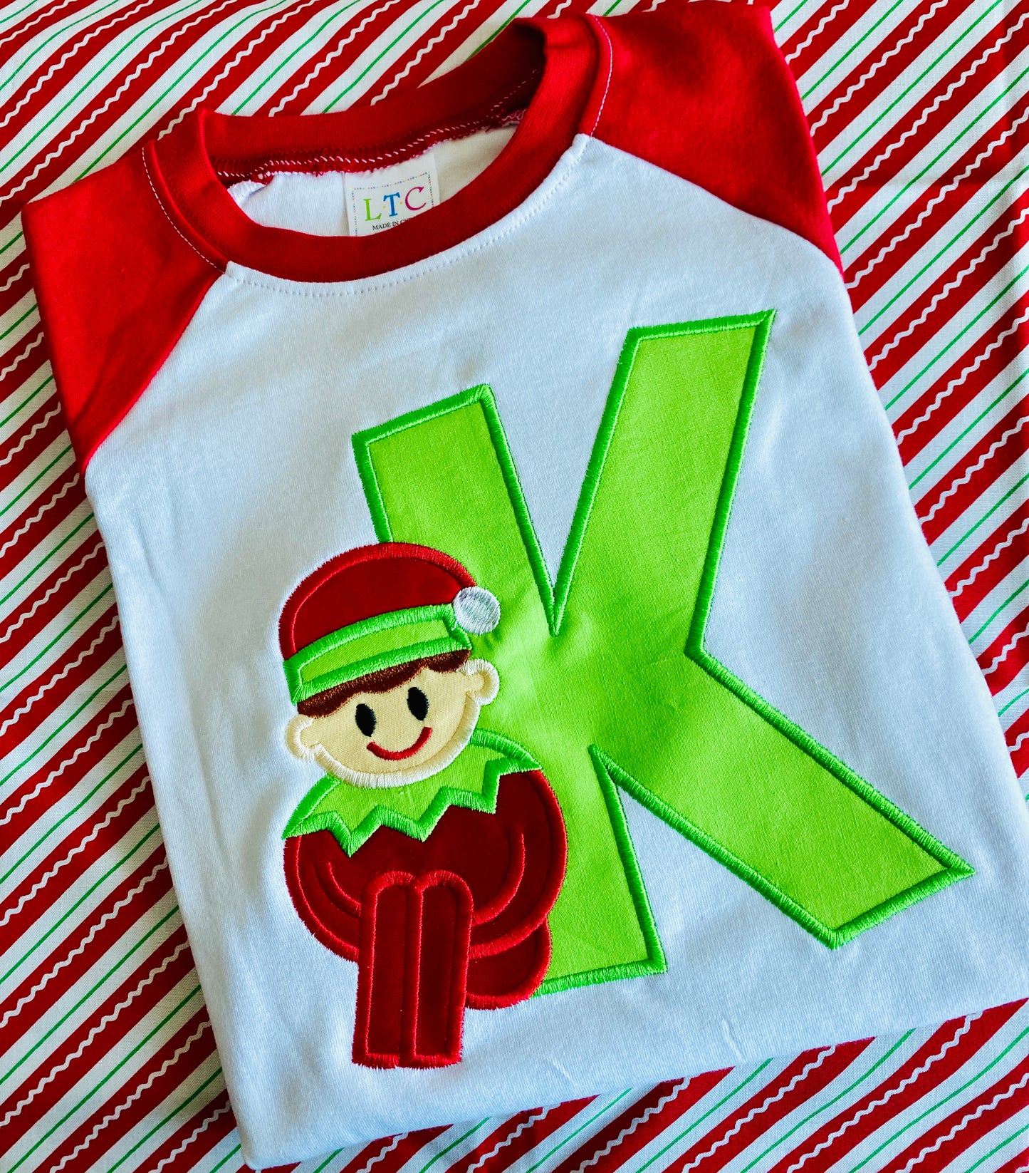 Elf Christmas Applique Shirt