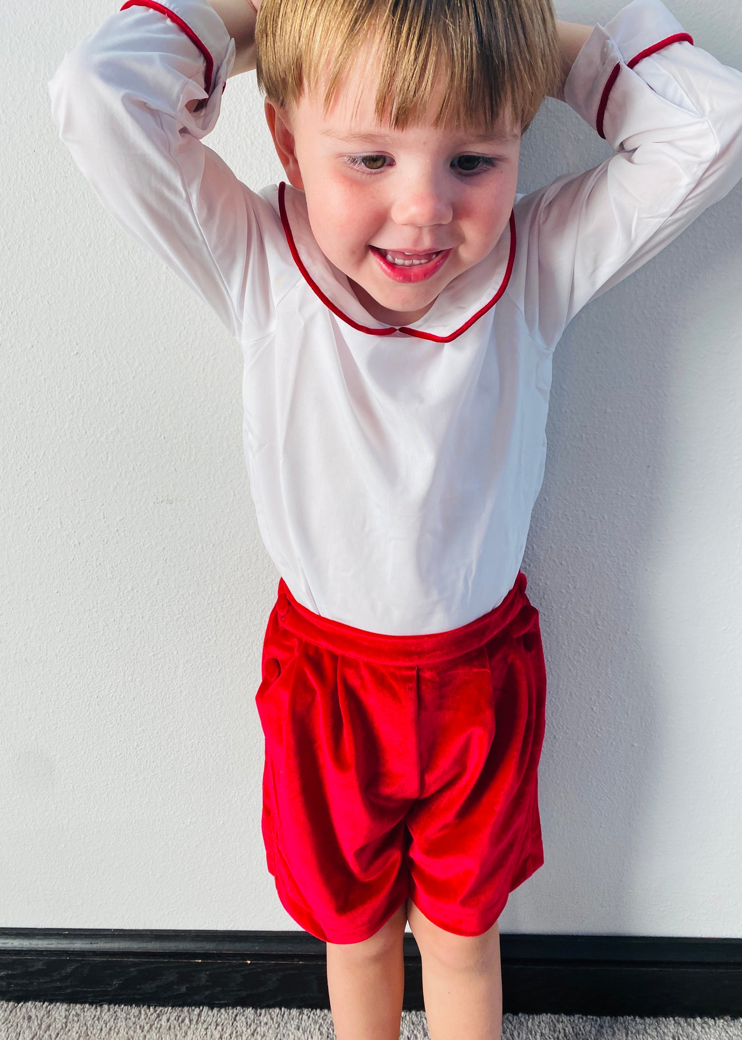 Heirloom Red Velvet Short Set
