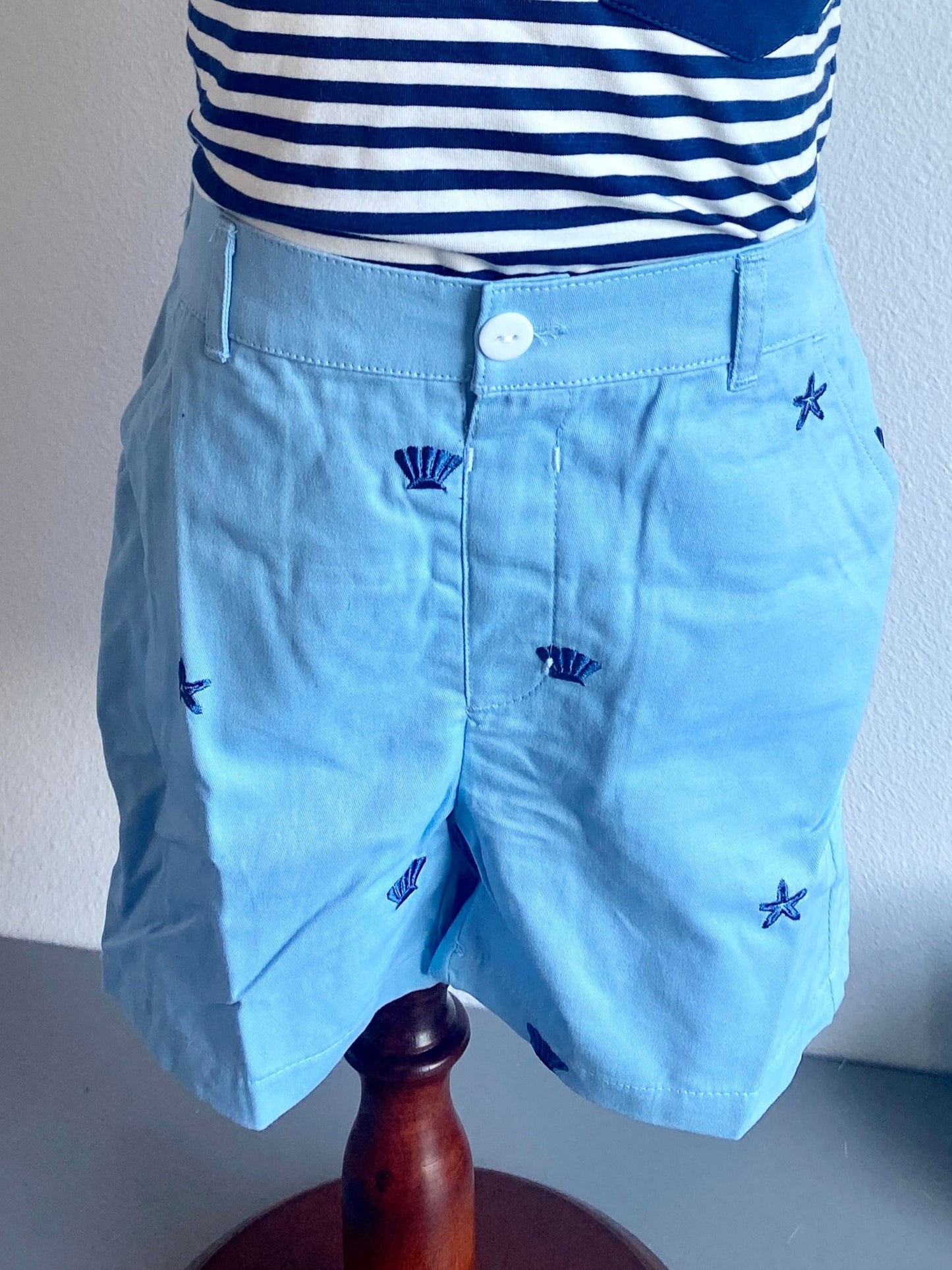 Beach Embroidered Shorts