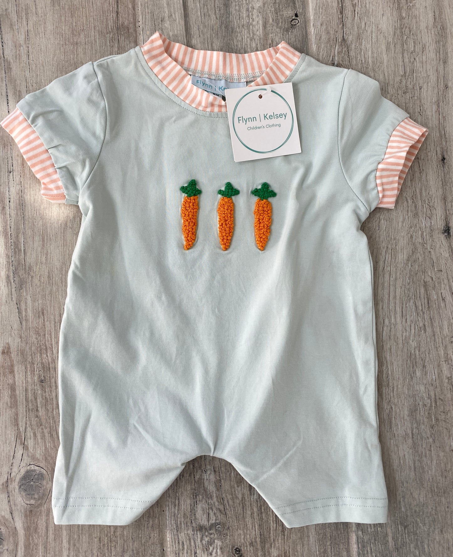 Carrot French Knot Romper Size 6m