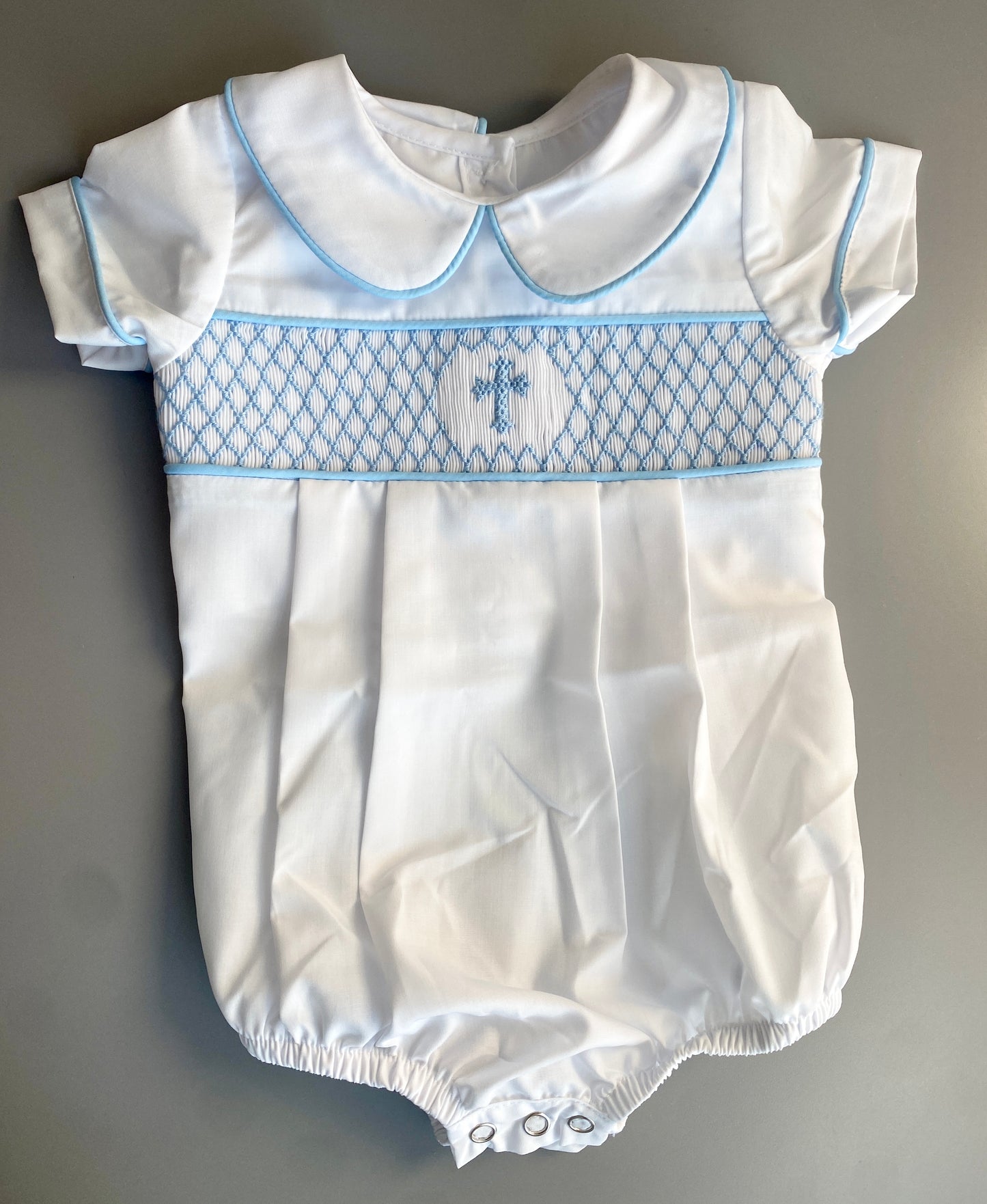 Baby Cross Smocked Bubble