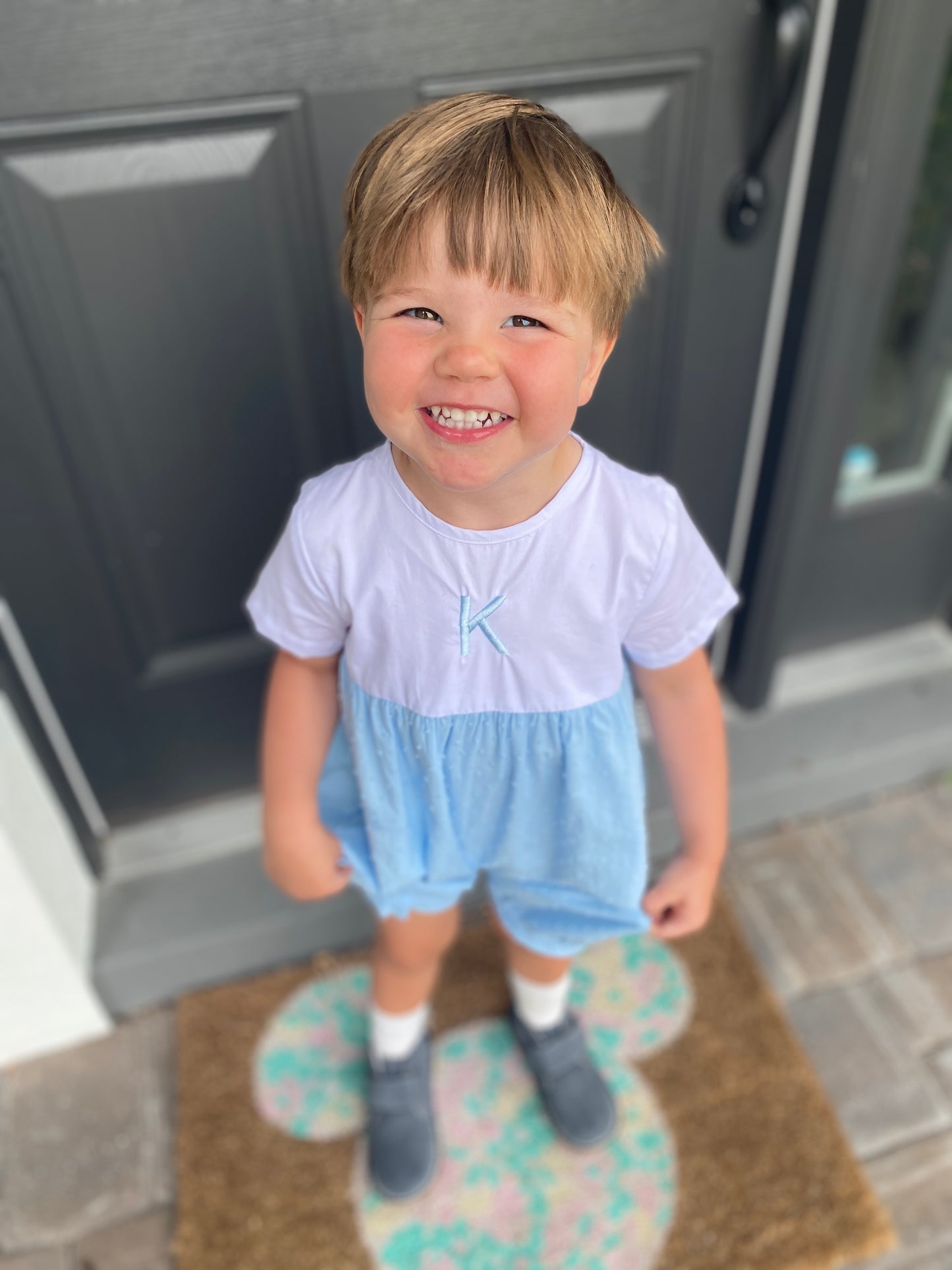 Swiss Dot Romper
