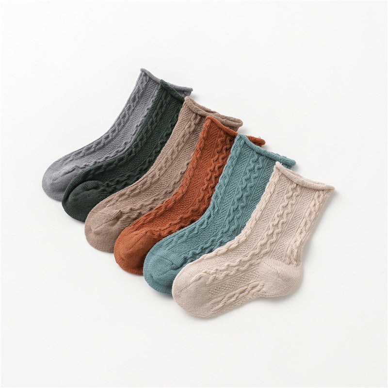 Baby Cable Knit Crew Socks