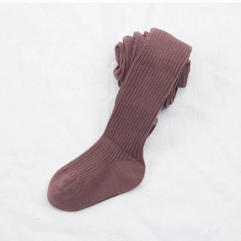 Ribbed Cotton Tights
