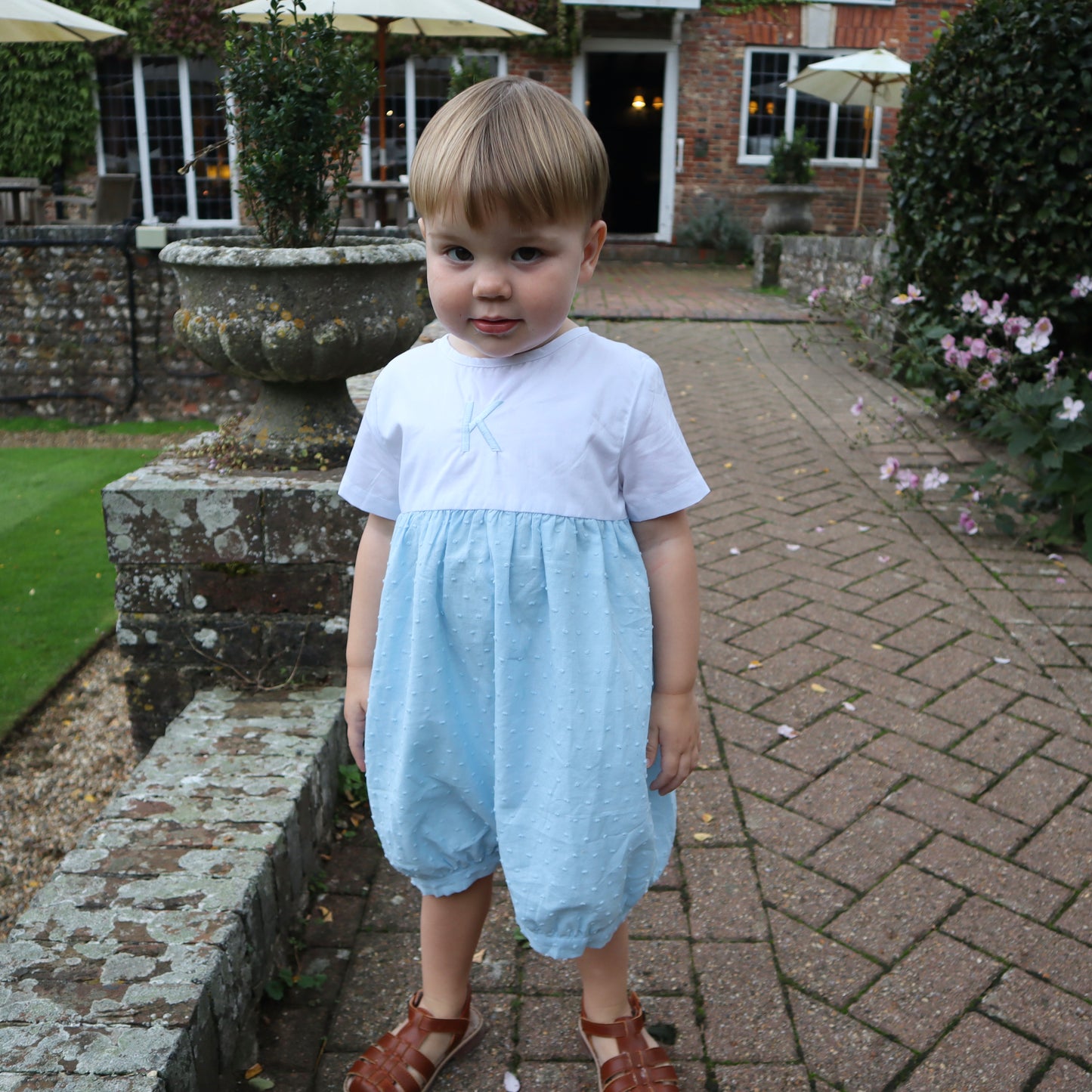 Swiss Dot Romper