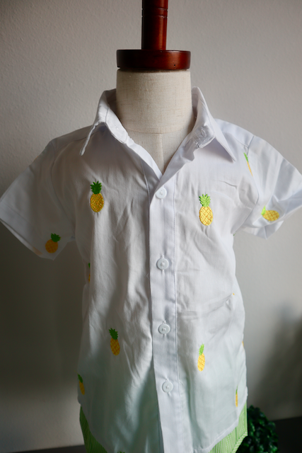 Pineapple Collared Shirt