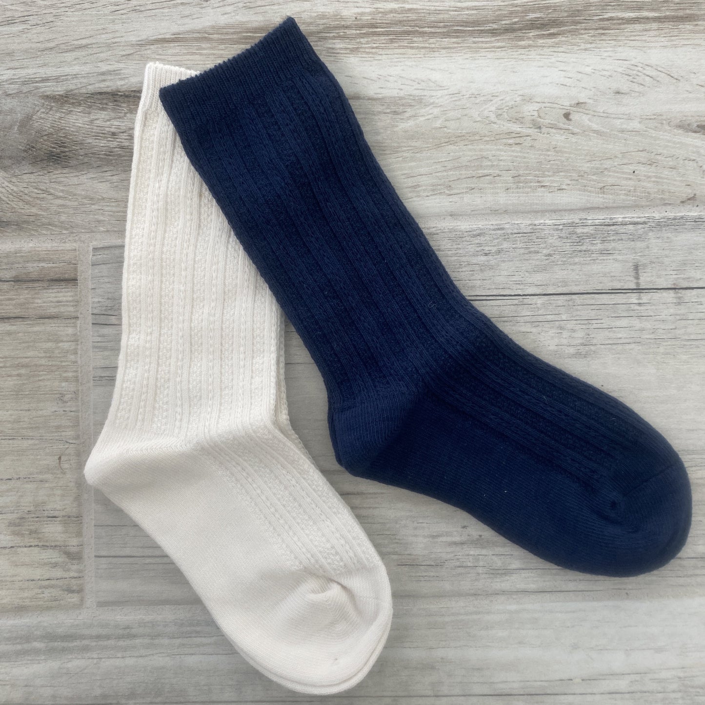 Knit Ribbed Socks