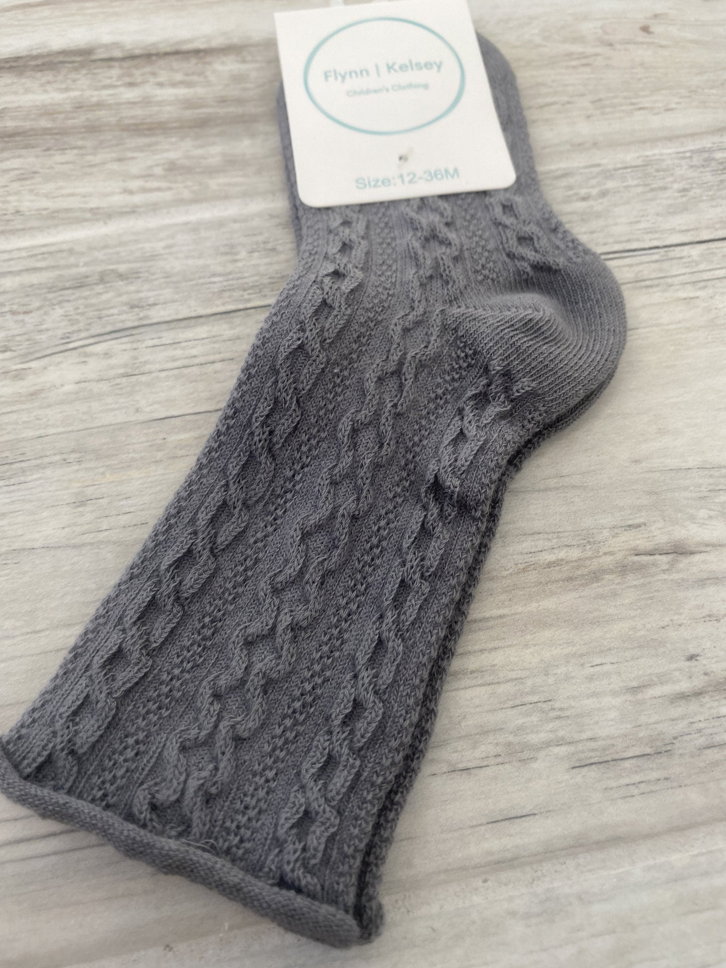 Baby Cable Knit Crew Socks