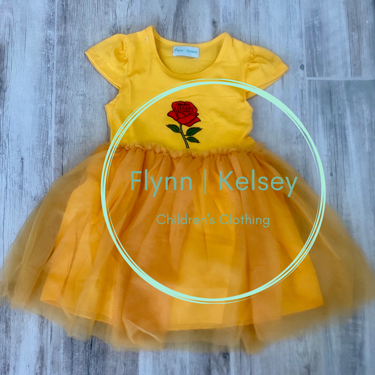 Yellow Rose Princess Tutu Dress