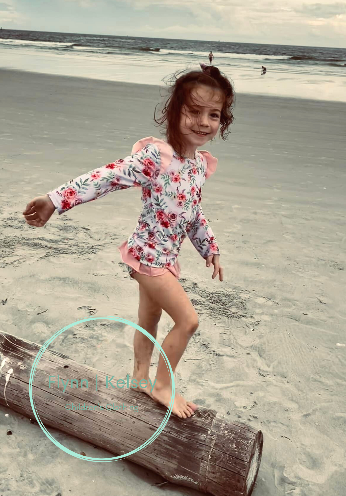 Pink Roses Swim Set