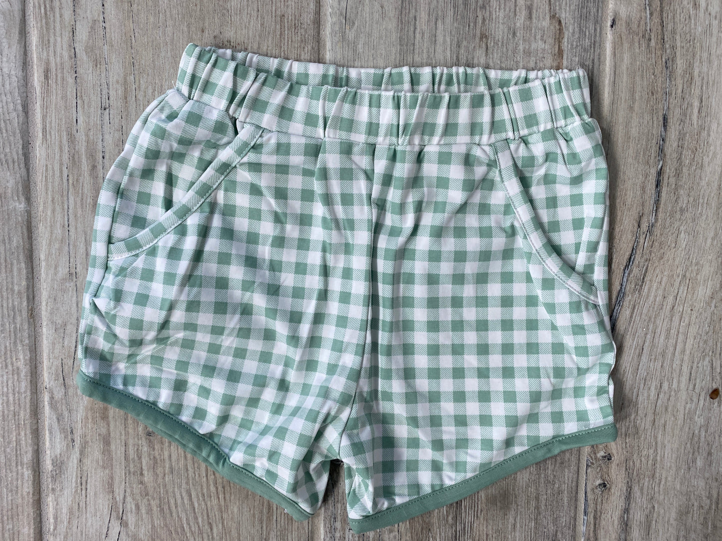 Aqua Foam Gingham Knit Short