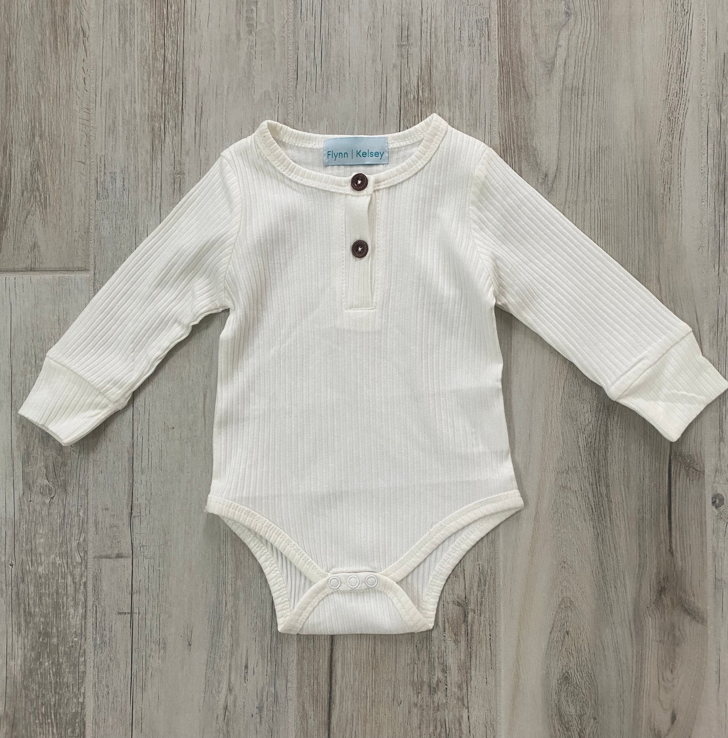 Long-sleeve Ribbed Bodysuits
