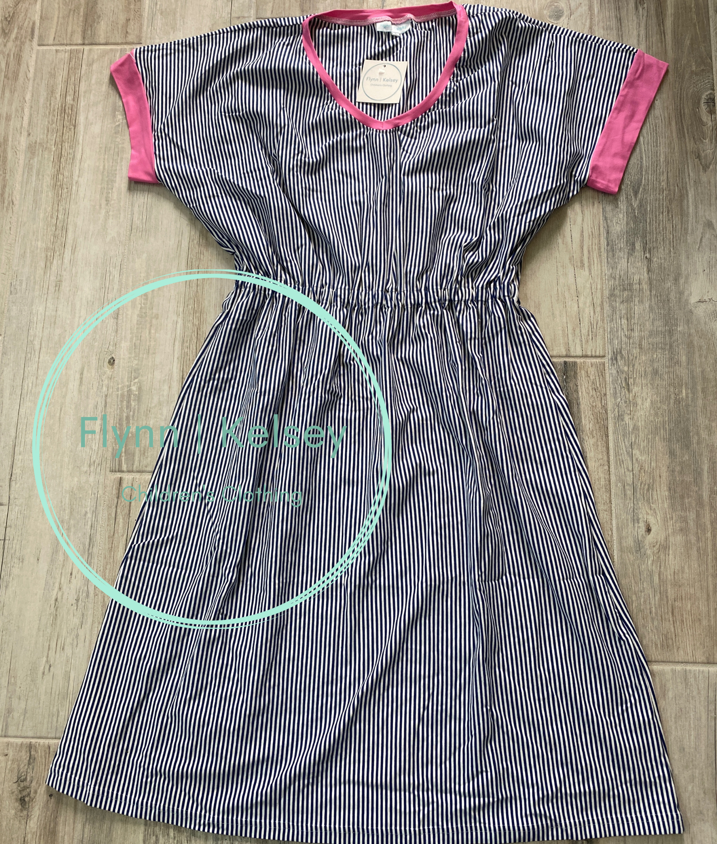 Navy Stripe Womens Dress