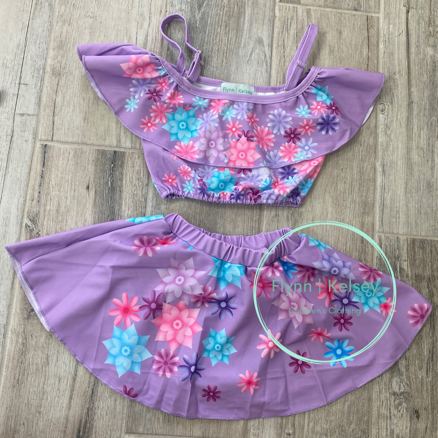 Purple Skirted Swim