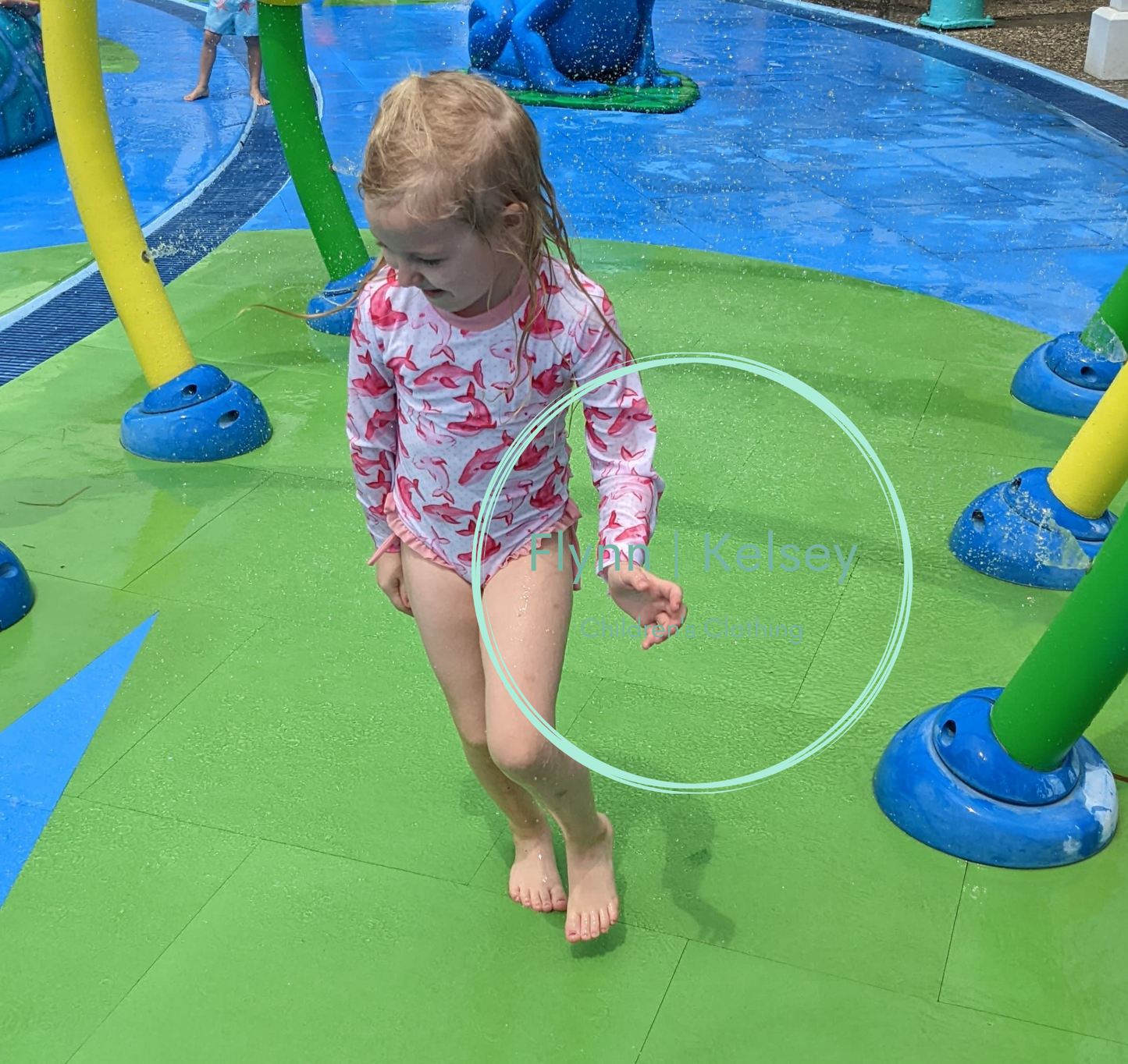 Pink Watercolor Whales Swimsuit