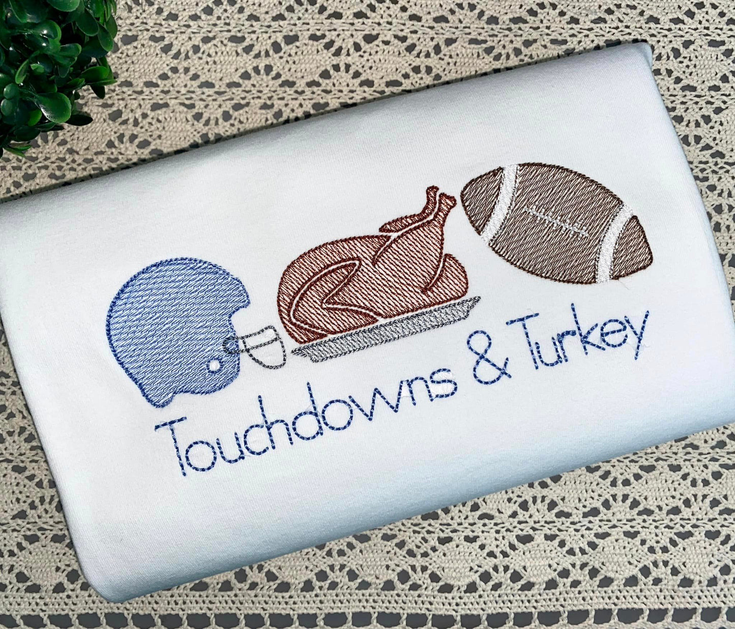 Touchdowns & Turkey - Choose your team colors!