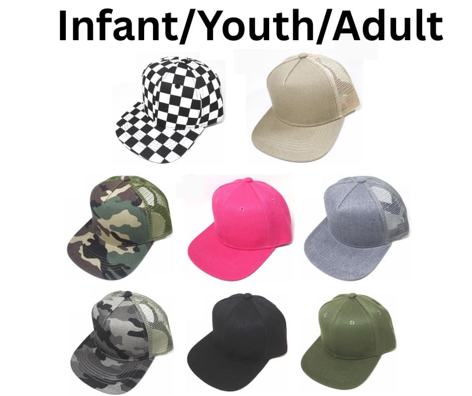 Leather Personalized Patch Snapback Hat TAT 3-4 Weeks