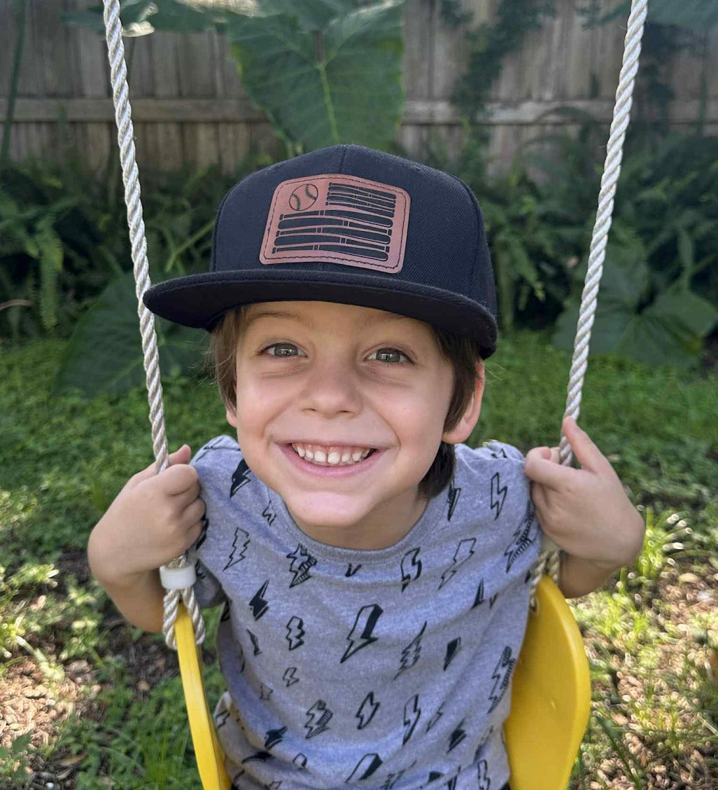 Leather Personalized Patch Snapback Hat TAT 3-4 Weeks