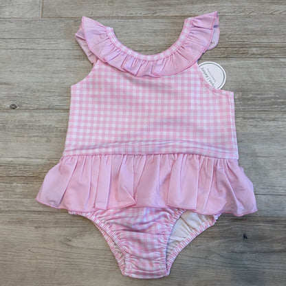 Pink Ruffle One Piece
