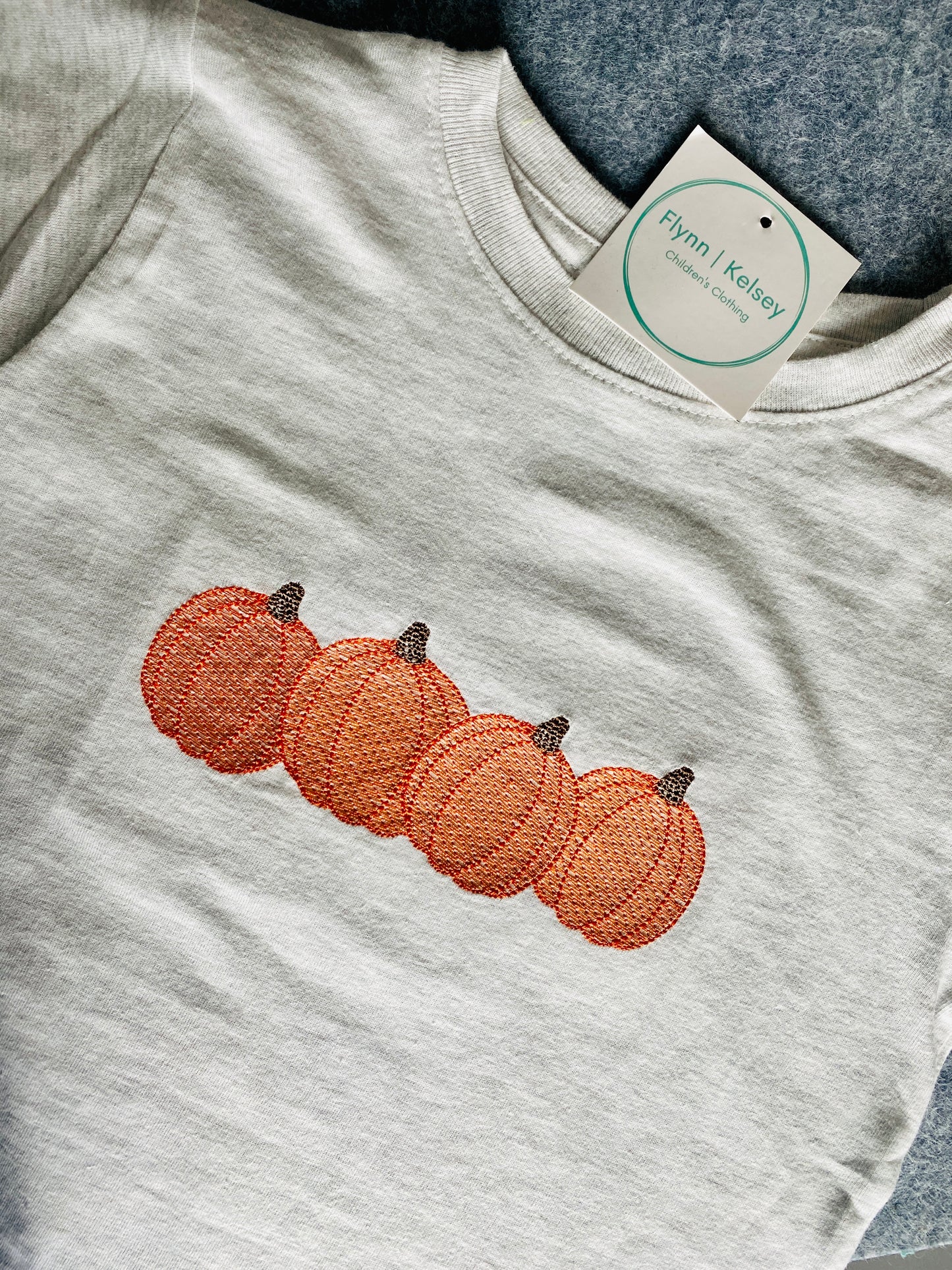 Pumpkin Sketch Embroidered