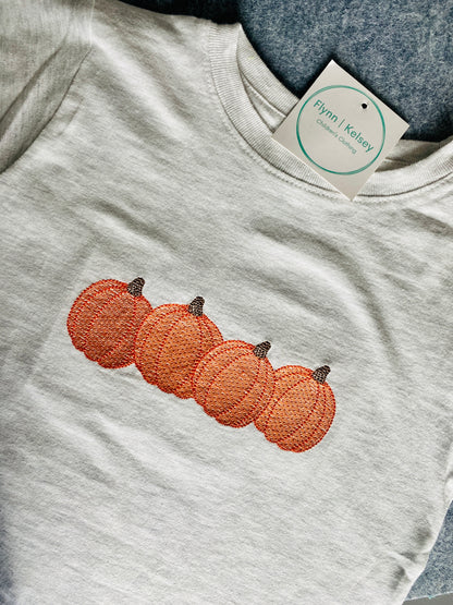 Pumpkin Sketch Embroidered