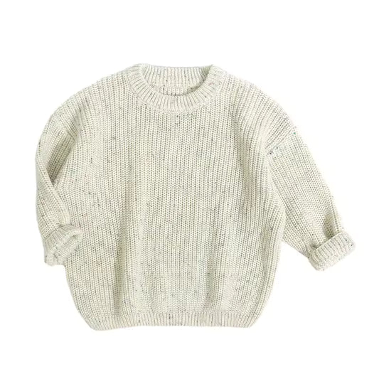 Custom Name Speckled Knit Sweaters