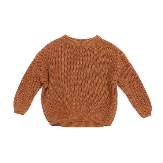 Custom Name Cinnamon Knit Sweater