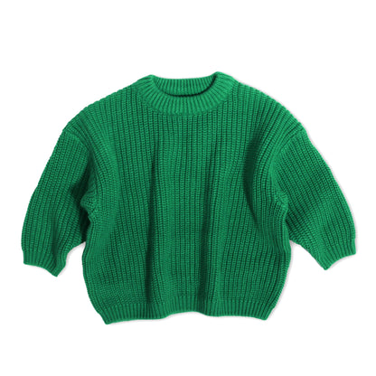 Custom Name Christmas Green Knit Sweater