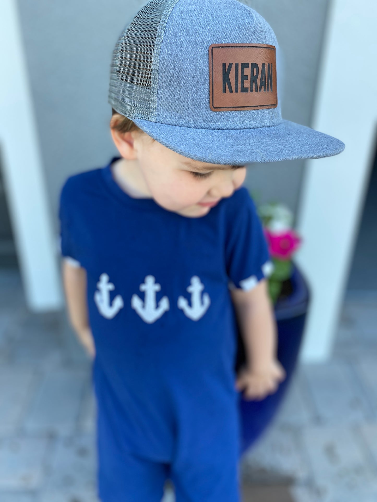 Leather Personalized Patch Snapback Hat TAT 3-4 Weeks
