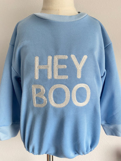 Blue Hey Boo Bubble