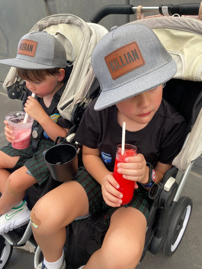 Leather Personalized Patch Snapback Hat TAT 3-4 Weeks