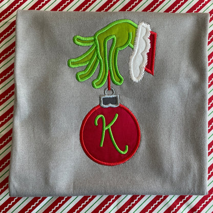 Green One Ornament Appliqué Shirt