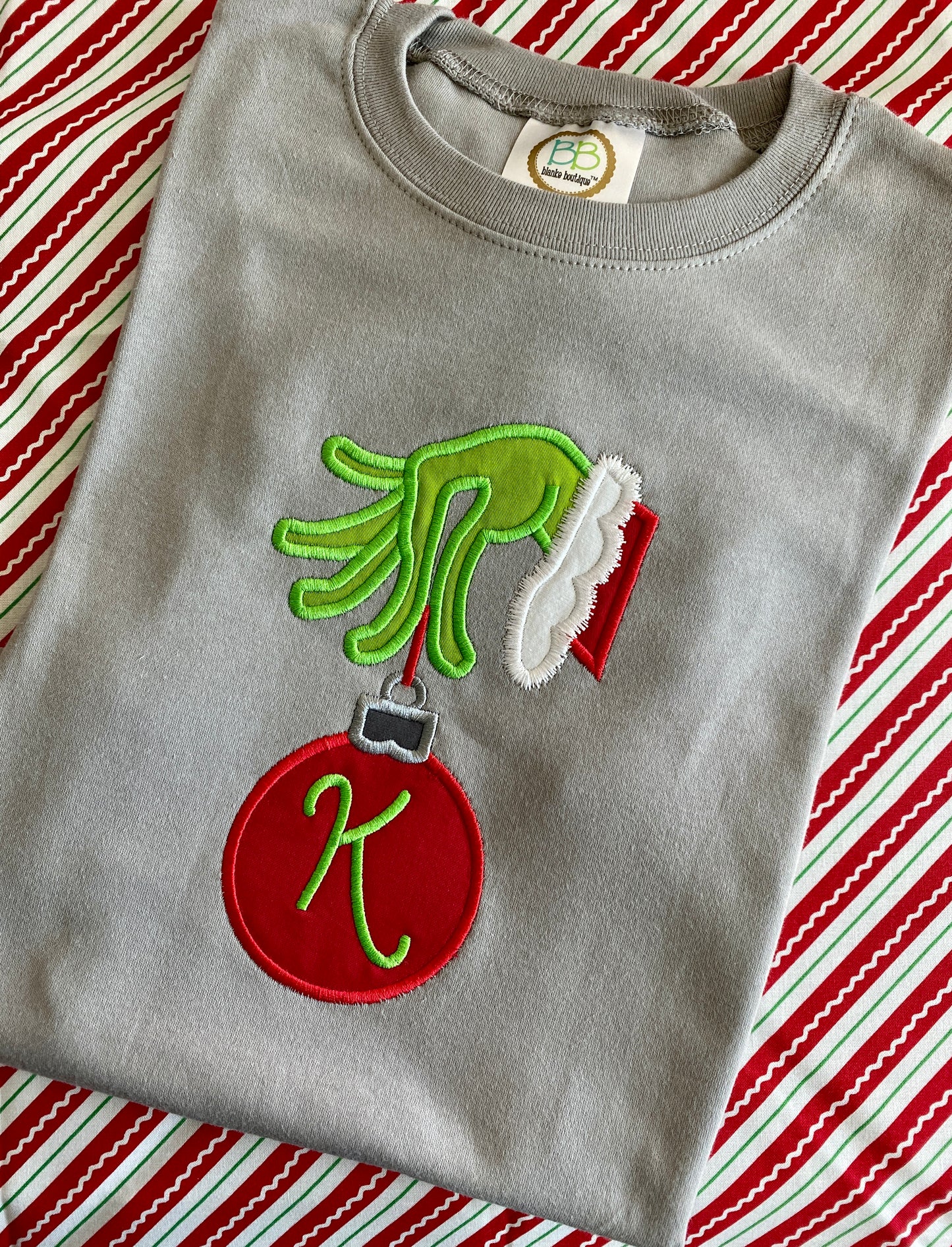 Green One Ornament Appliqué Shirt