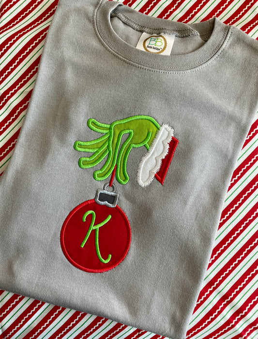 Green One Ornament Appliqué Shirt