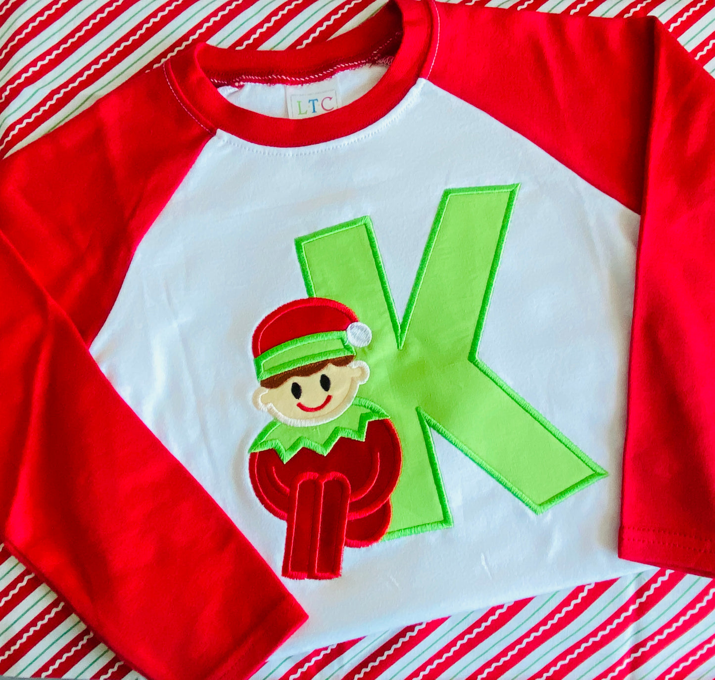 Elf Christmas Applique Shirt