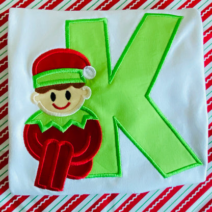Elf Christmas Applique Shirt