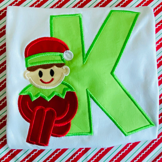 Elf Christmas Applique Shirt