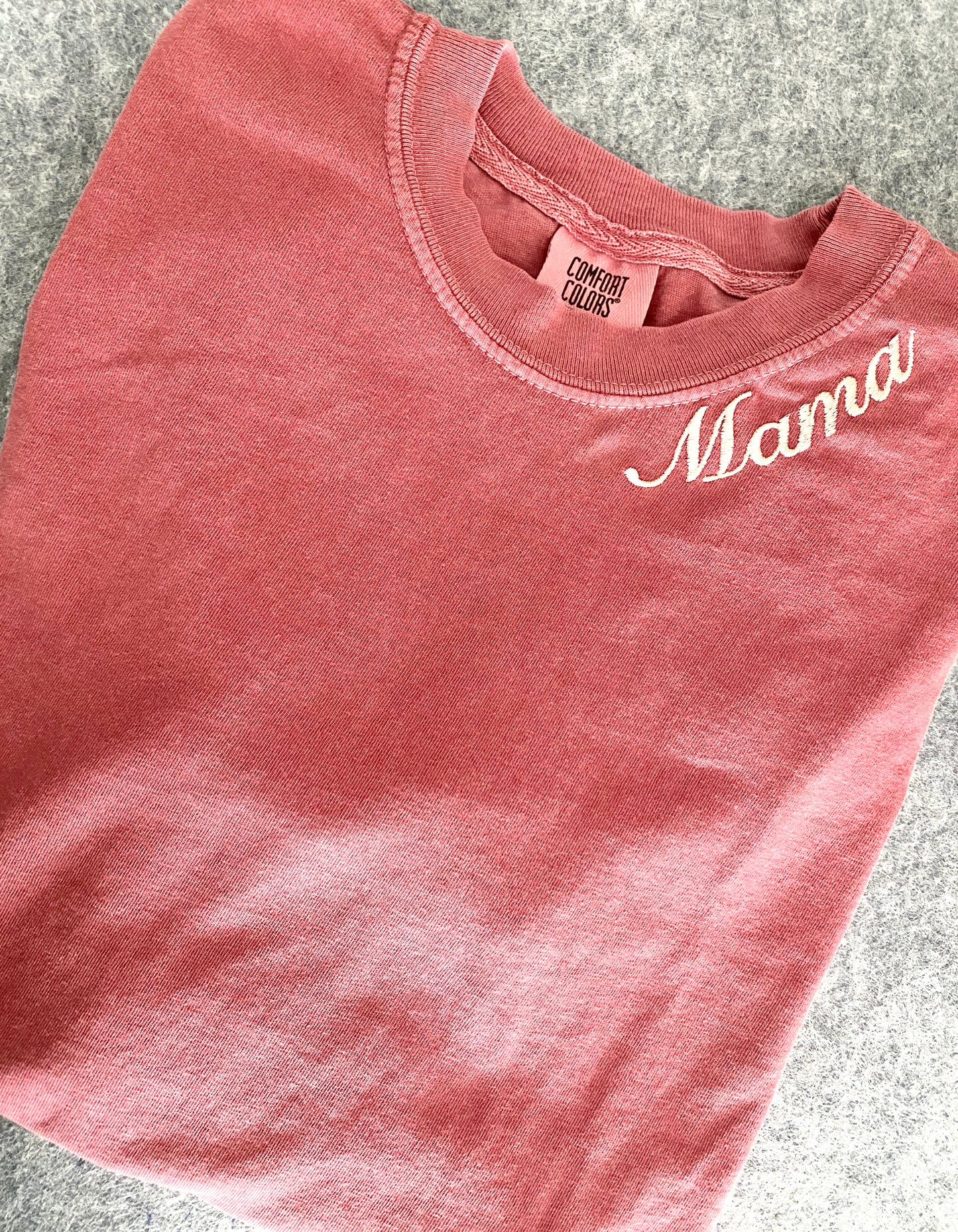Mama Embroidered Shirt Size M