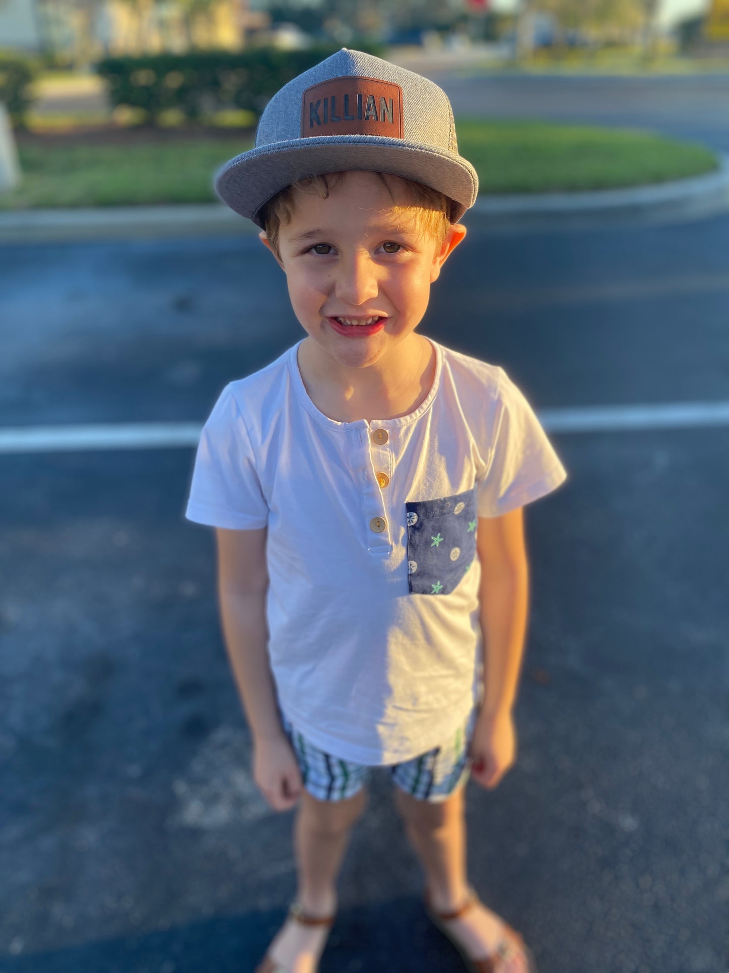 Leather Personalized Patch Snapback Hat TAT 3-4 Weeks