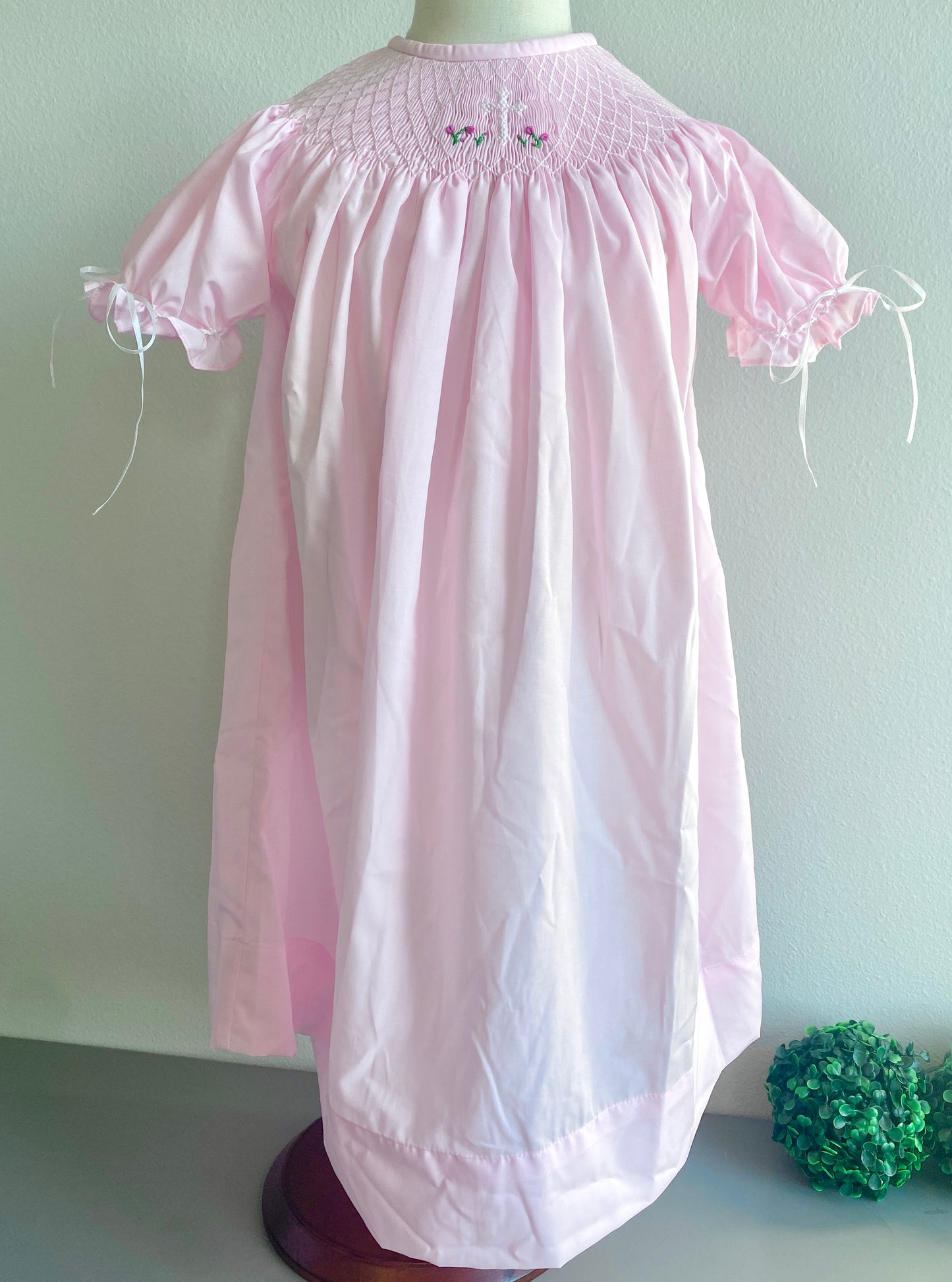 Bishop Cross Smocked Dress